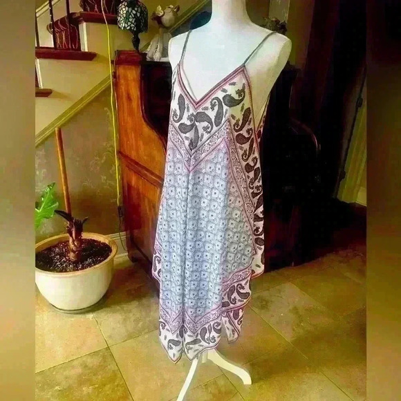 JOLT sleeves scarf style sundress XL. Fully lined. Paisley print. Exc cond - Picture 6 of 16